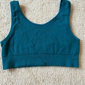 Old Navy Active Teal Knit Bra Top